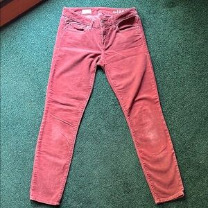 GAP Red Skinny Jeans Vibrant Denim